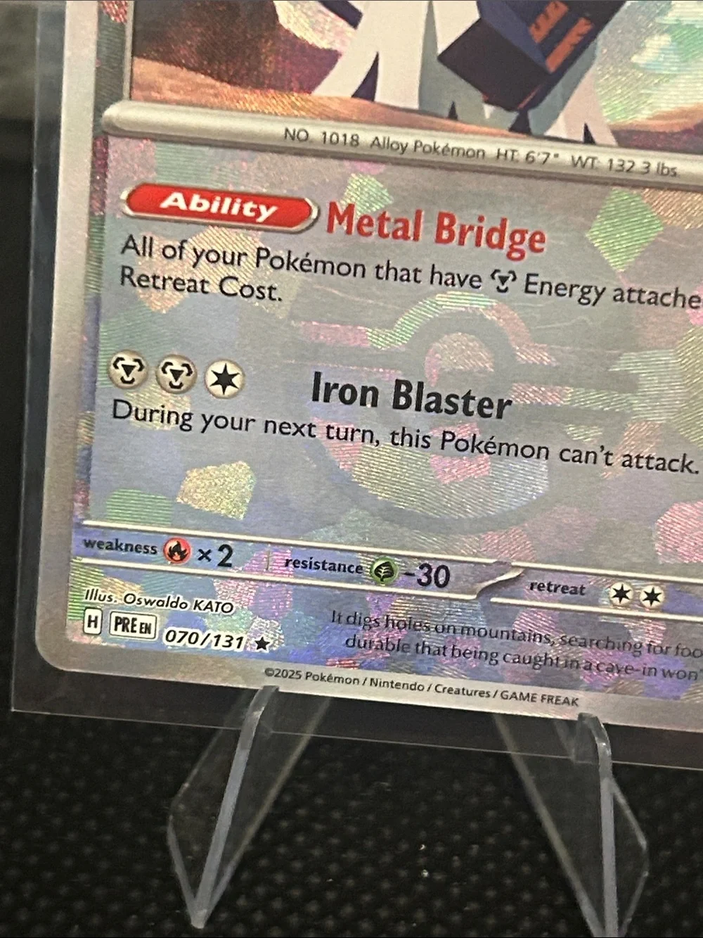 Pokemon Archaludon Pokeball 070/131 Holo from Prismatic Evolutions M/NM